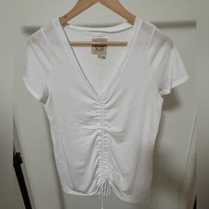 NWT Chaser Ruched Shirt S